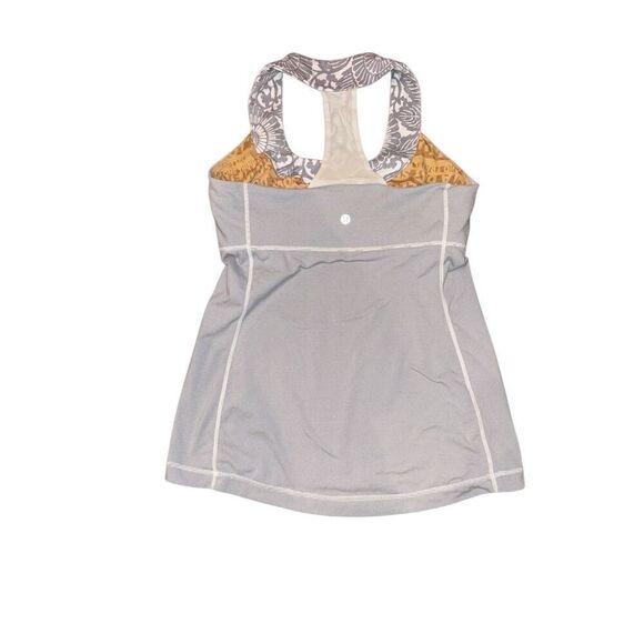 Lululemon Scoop Neck Tank Wee Stripe White Fossil / Beachy Floral White Fossil ( - Picture 4 of 7